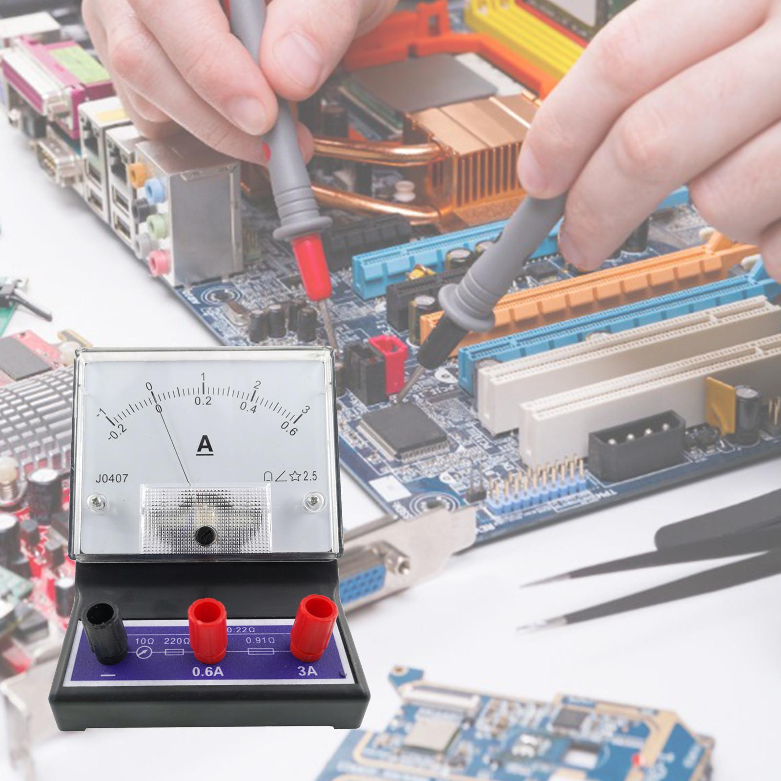 

Гальванометр DC Аналогова циферблатна панель Аналоговий амперметр для студентських лабораторій Шкільний клас Вимірювальний інструмент Датчик струму