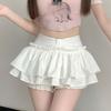 Kawaii Lolita Harajuku Goth Fashion Gothic Clothes Elastic Waist Vintage Layered Short Tiered Skirt