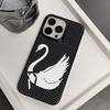Luxury Phone Case for iPhone 17 16e 16 15 14 13 12 11 X XS XR XSMAX 7 8 Air Pro Max Plus Cute Swan Double-layer Back Cover
