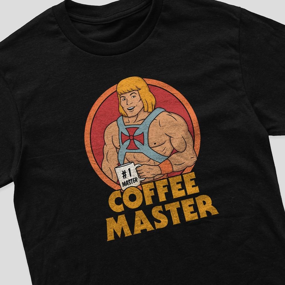 

Vintage Retro T-Shirt He-Man Coffee Movie Merch Gift For Men Cartoon XL