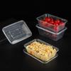 1L Disposable Rectangular Takeout Food Containers with Lids