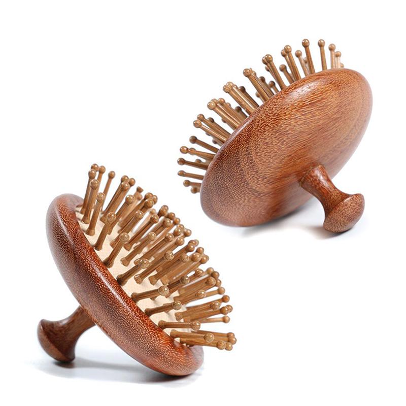 Wooden Hair Brush for Hair Growth Hairbrush Wood Scalp Massager Travel Scalp Massage Brush Air Cushion Hair Brush for Women