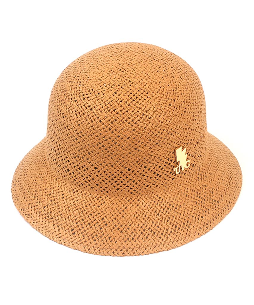 Yunibeosyeolkemiseuteuli Cool Simple Brown Cloche Hat Summer Hat