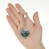 Japanese Wave Ukiyo-e Art Double-Sided Rotating Keychain Pendant
