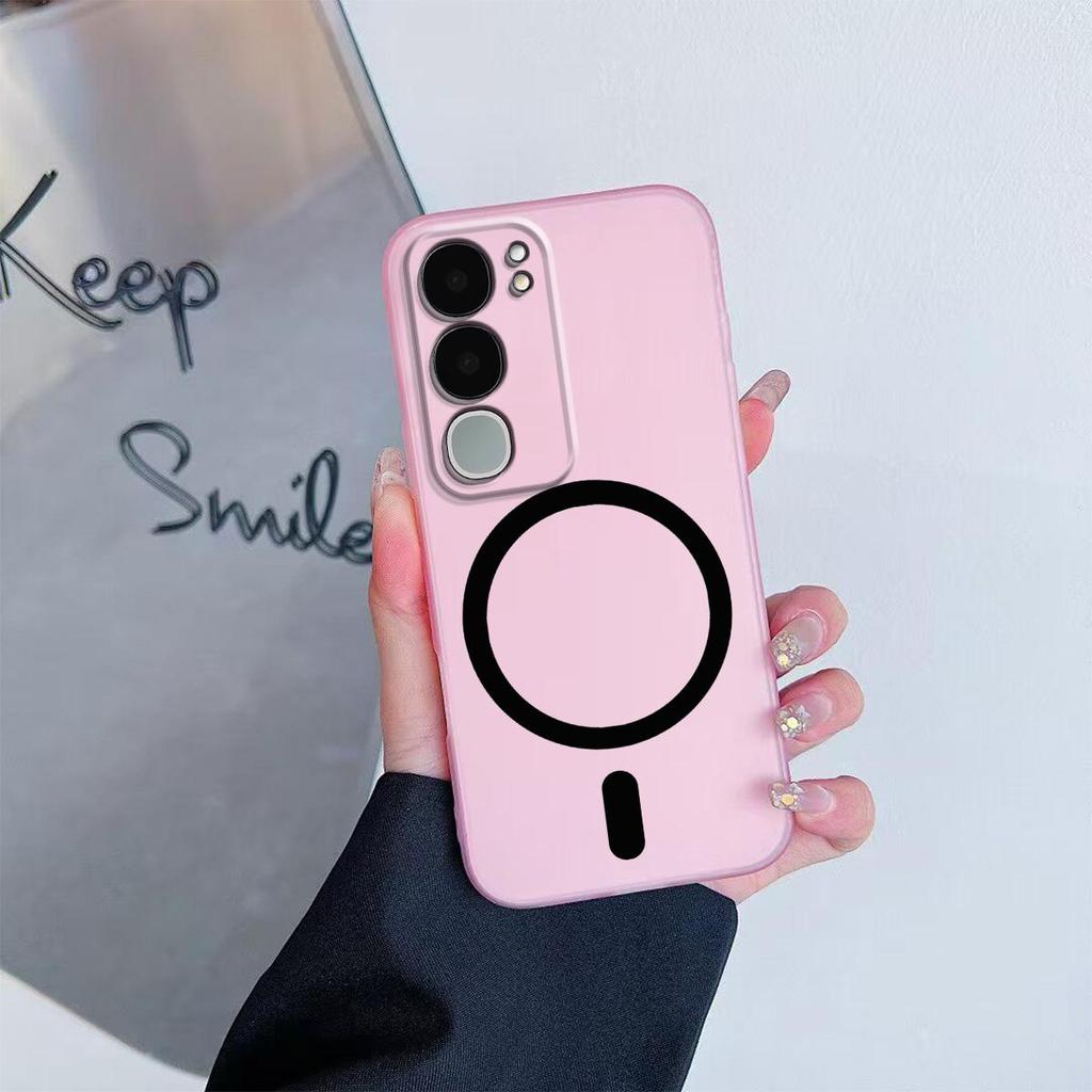 Case for Vivo Y19s,Y19s Pro Premium Magnetic Matte Phone Casing Protection Cover