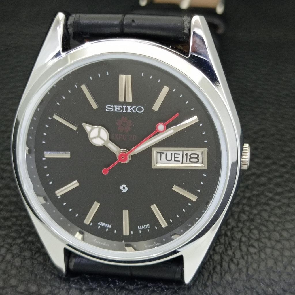 AUTOMATIC VINTAGE REFURBISHED SEIKO EXPO 70 6309A JAPAN MENS WATCH a441927-1