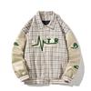 Spring and Autumn Splicing Jacket Men's Spring New American High Street Trendy Baseball Jersey Men's and Women's