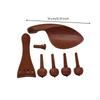 Violin Fitting Set Rosewood Accessory Replacement for Violinists, Luthiers, Instrument