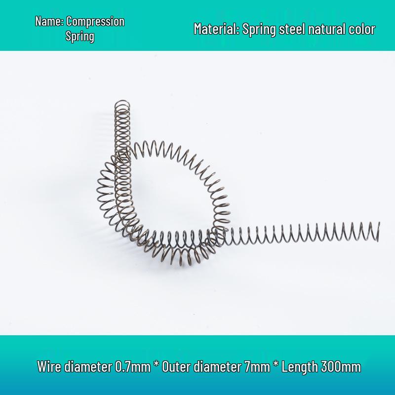 Steel Wire Compression Spring, 1.2-50mm Diameter, Long, Thin & Durable, Yellow, 300 Available