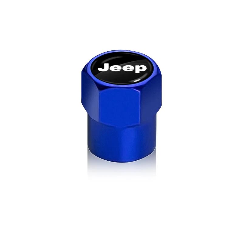 Vngk1 4Pcs Car Tire Valve Cover Wheel Protection Dust Caps Car Accessories For Jeep Grand Cherokee Xj Wk2 Wj Wrangler Jl Compass