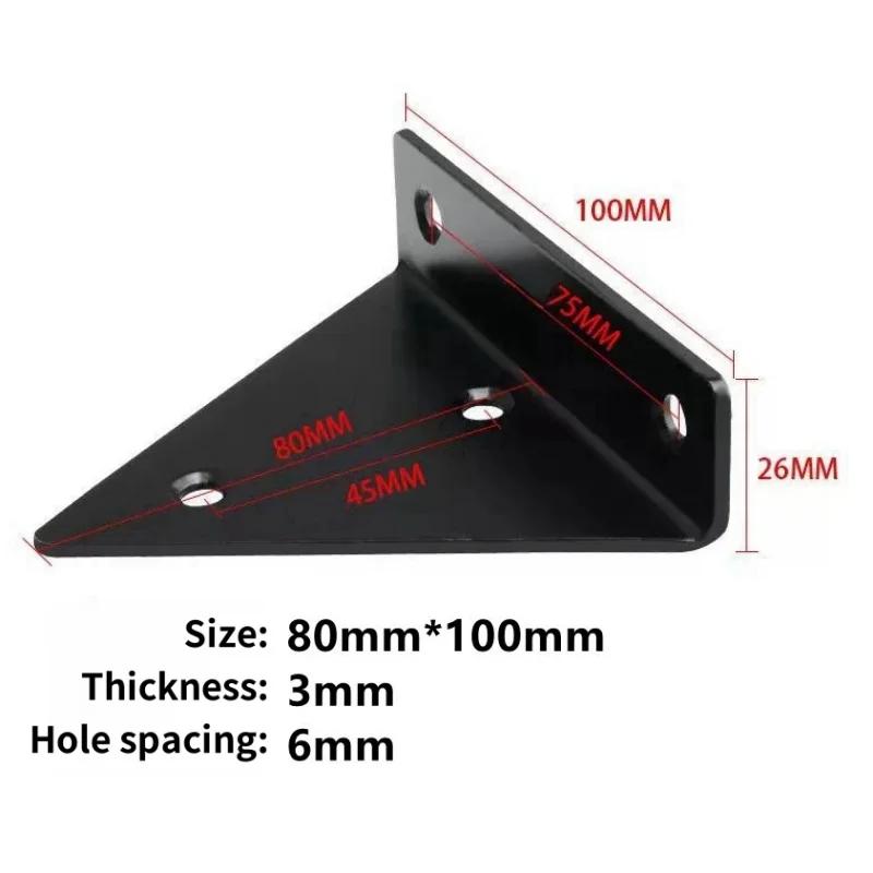 

Кронштейн для полки Треугольный кронштейн Прочная полка Невидимый кронштейн для деревянной доски Фурнитура Штамповка Детали Хранение Опорная рама чёрный