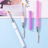 Double-Ended Nail Art Pen Set: Gel Picker, Steel Pusher, Embossing & Color Mixing Stick with Phototherapy, Round Head, Line Drawing & Ombre Tools