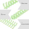 10Pcs Loose-Leaf Binder Rings Firm Plastic Detachable Book Rings for Notebook Scrapbook DIY Binding Accessories