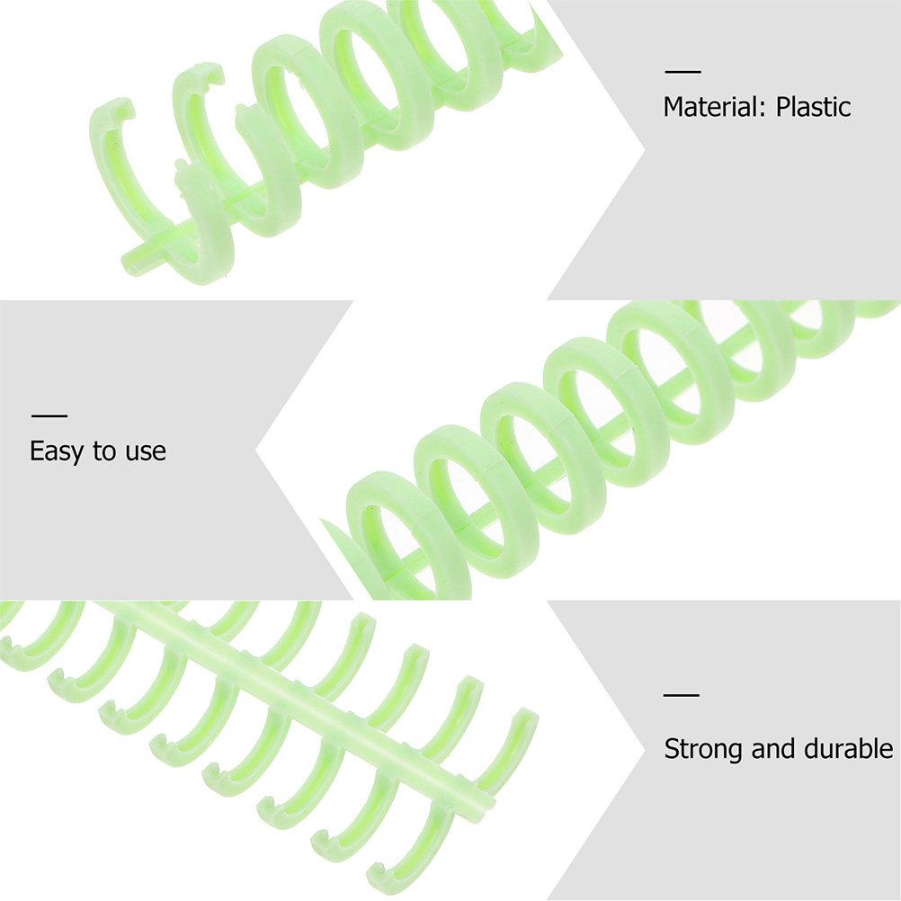 10Pcs Loose-Leaf Binder Rings Firm Plastic Detachable Book Rings for Notebook Scrapbook DIY Binding Accessories