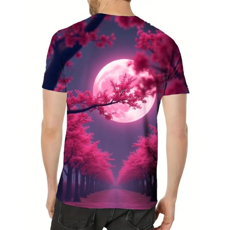 

Men S Plus Size 3D Digital Print, Featuring The Design Stars in a Bottle: Dreamy Beach And Starry Sky T-Shirt Pattern M