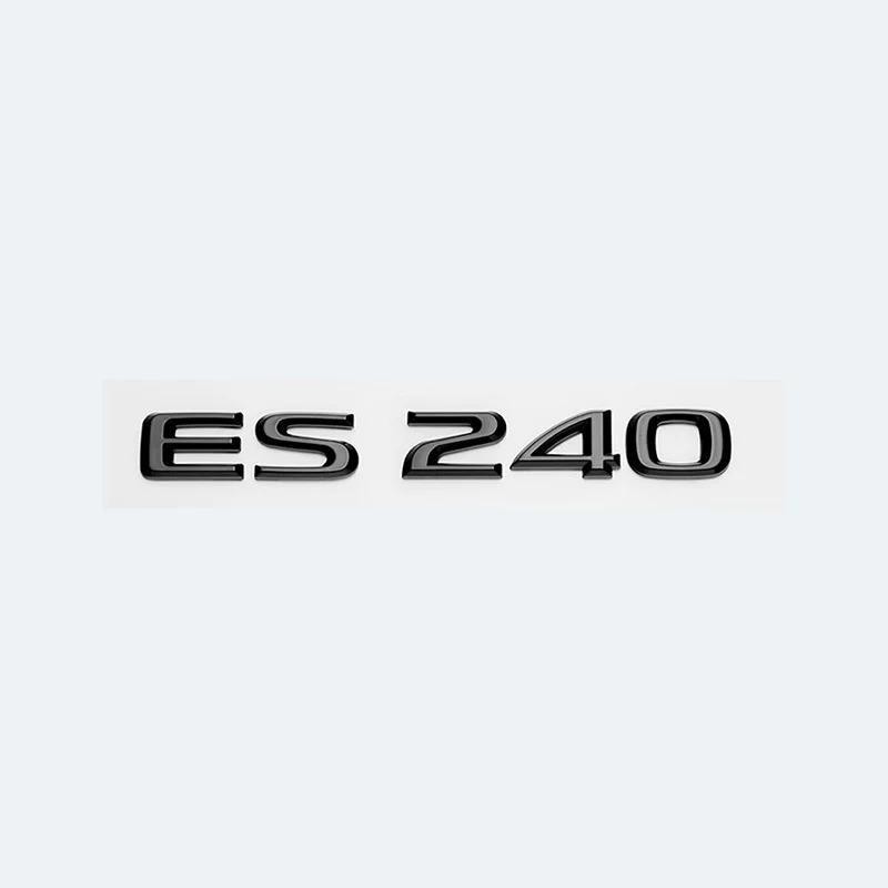 3D Metal Car Letters Rear Trunk Badge Sticker For Lexus Series ES200 ES240 ES250 ES300 ES350 Chrome Glossy Black Emblem