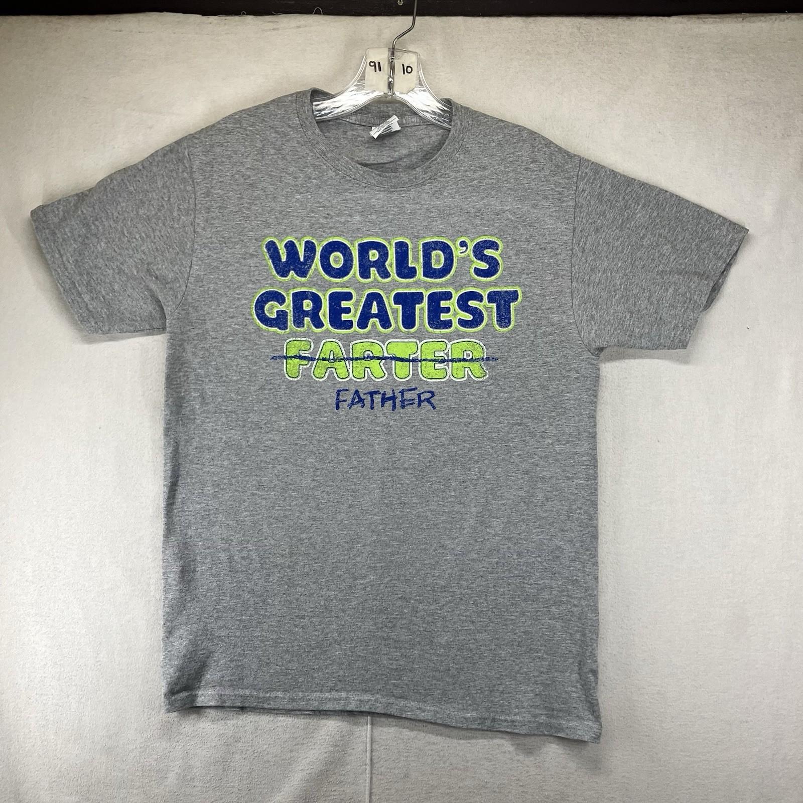 Mens Funny T-Shirt WORLD S GREATEST FARTER (Father) Dad Gift Fathers Day Small 3XL