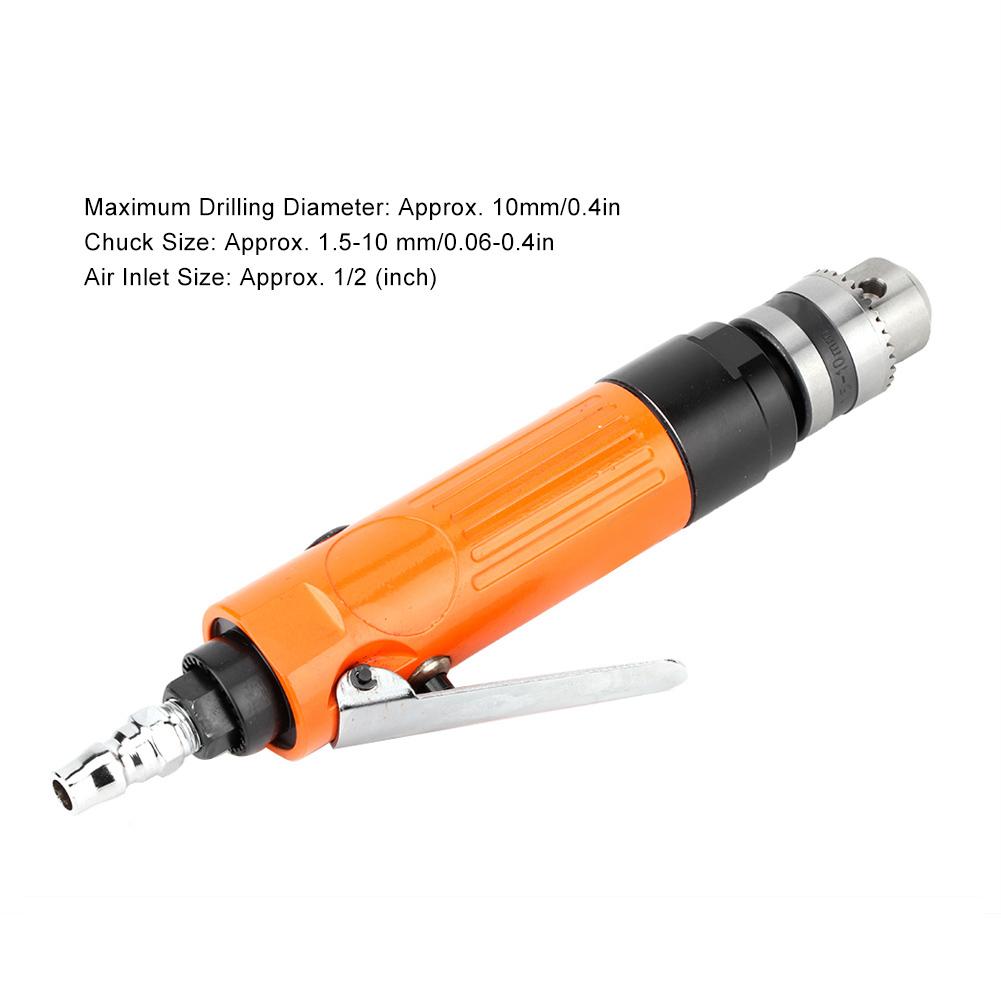 38in High Speed Straight Pneumatic Drill Machine with 1.510mm0.060.4in Chuck