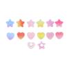 10pcs Heart Star Shape Fridge Magnet Mix Colors Message Board Magnetic Refrigerator Sticker Home Kitchen Decoration Accessories