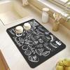 Drying Mat Coffee Mat Super Absorbent Drying Dish Drying Mats for Kitchen Counte Mat for Toilet Countertop Home Supplies