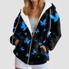 Felpa con cappuccio e zip da donna