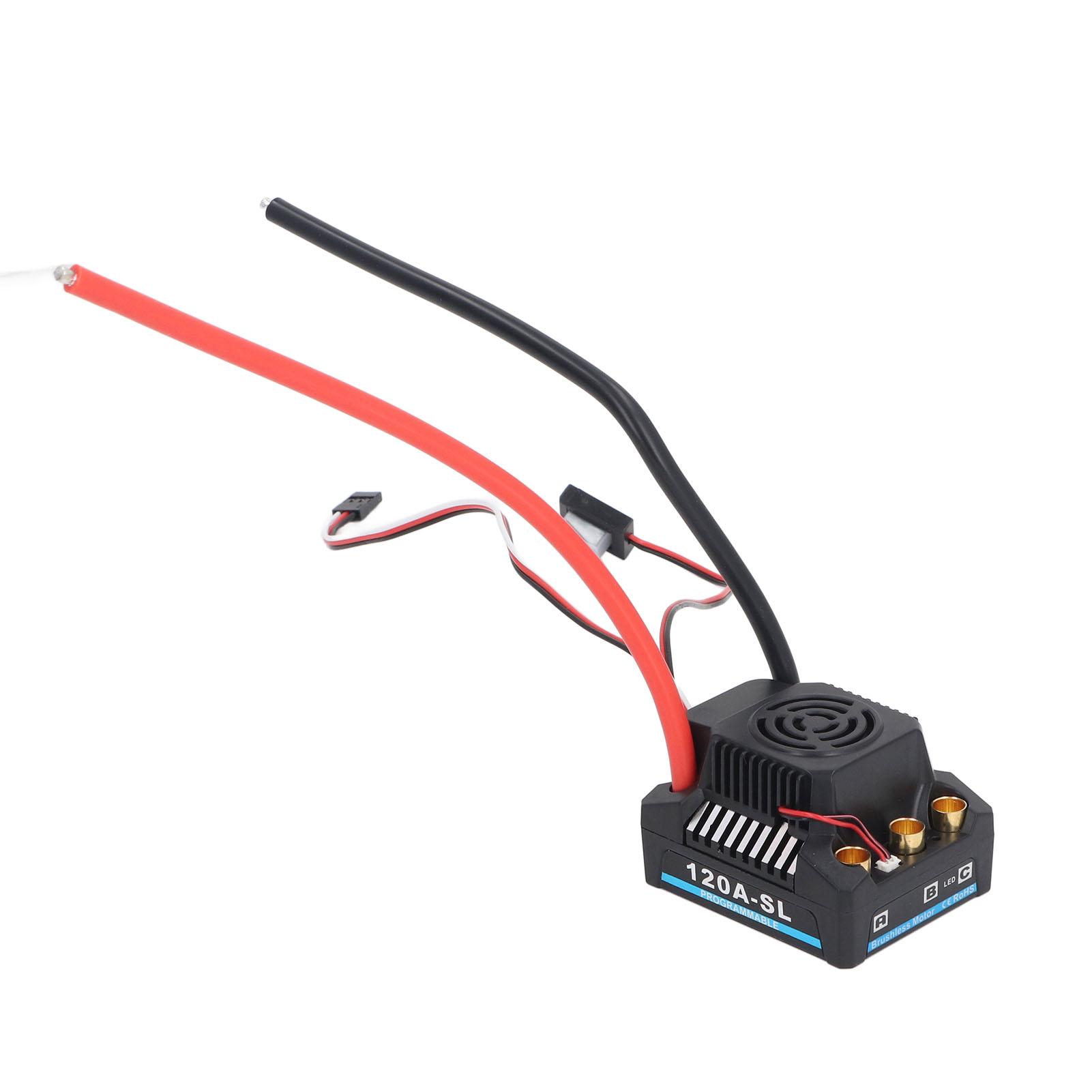 

120A Безколекторний ESC Високопотужний RC Електронний Регулятор Швидкості для 18 110 Моделі Автомобіля