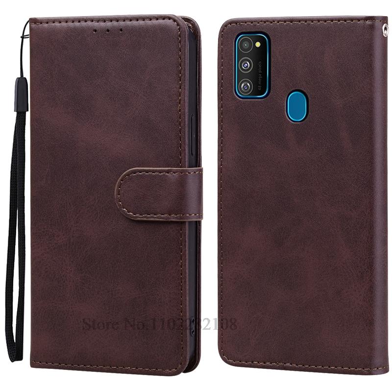 

M21 Case For Samsung Galaxy M21 Case Wallet Flip Leather Cover For Samsung M21 Case M 21 SM-M215F SM-M215F/DS Phone Cover Fundas For Samsung M21 кофейный