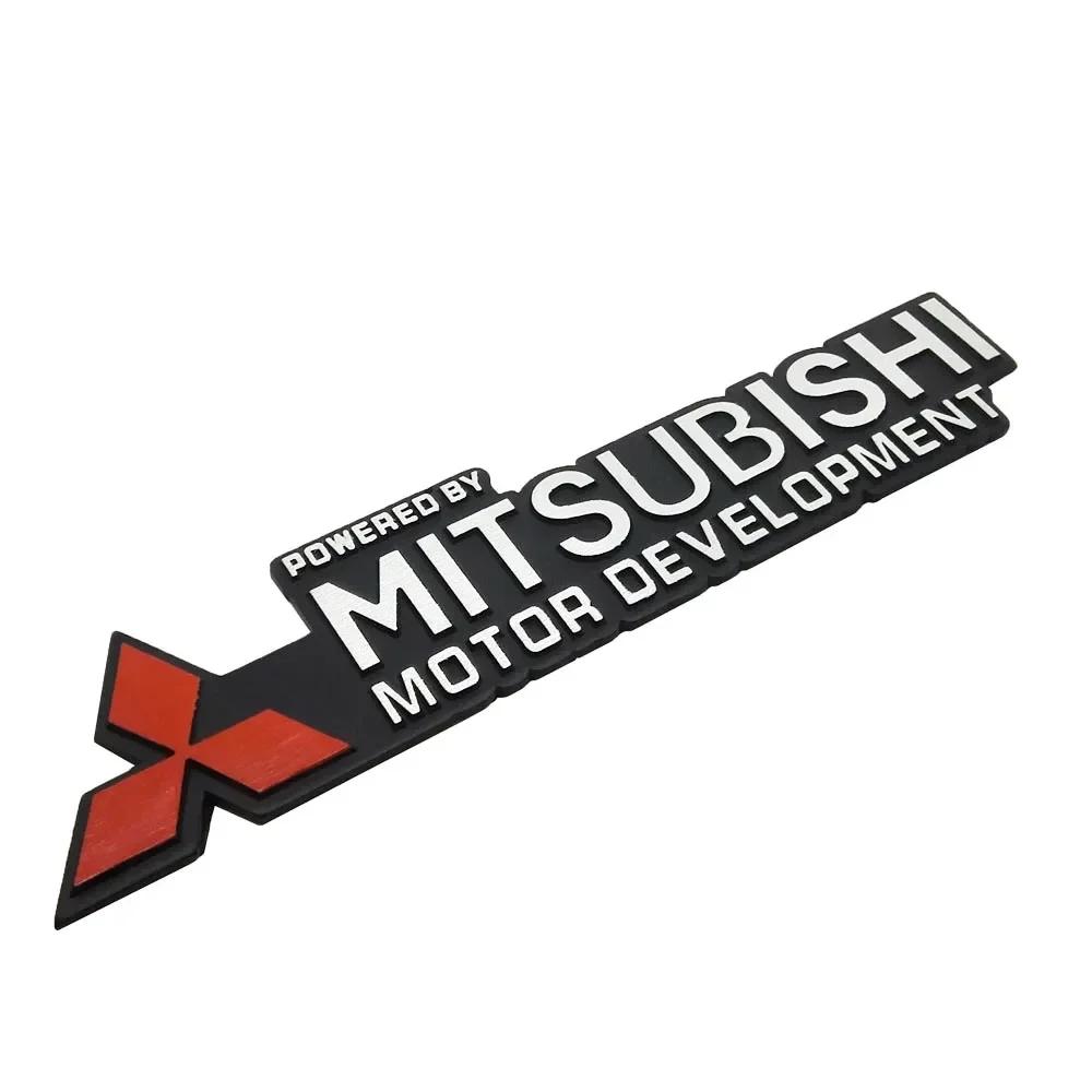 For Mitsubishi Ralliart ASX Lancer Pajero Outlander Eclipse Galant Mirage Metal Car Emblem Badge Sticker Rear Trunk Decals