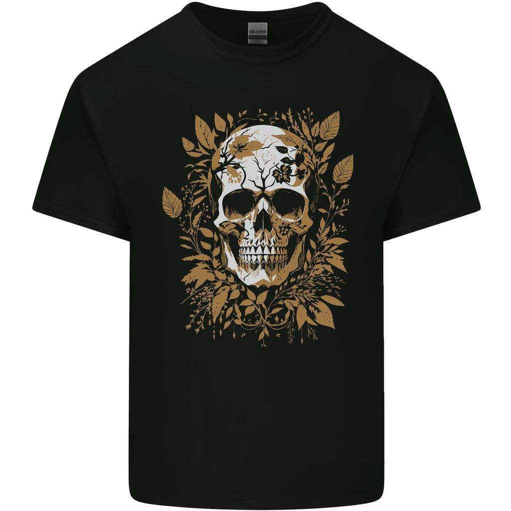 Foliage Skull Kids T-Shirt Childrens