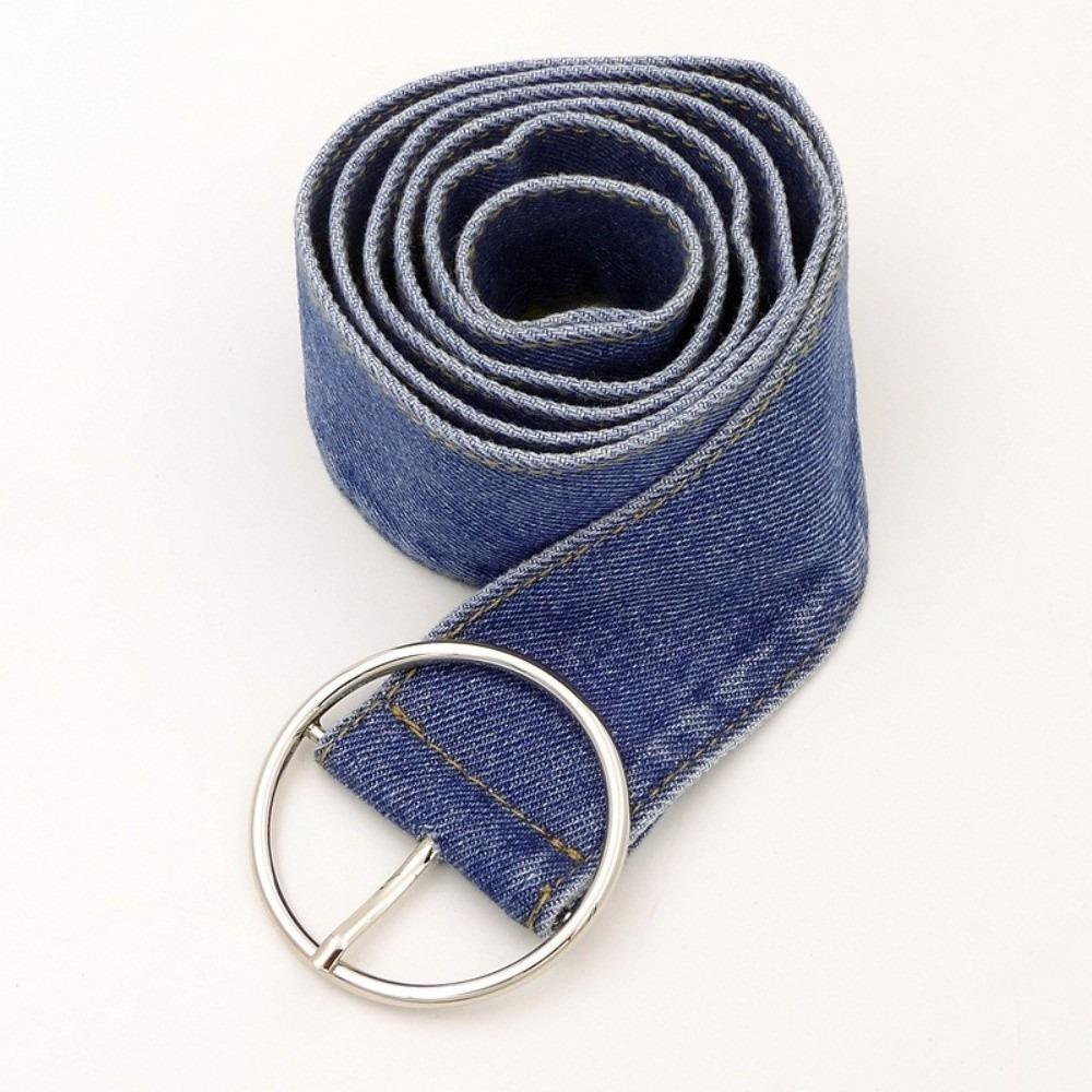 

Casual Versatile Denim Waist Belt Wide Vintage Canvas Waistband Adjustable Women s Belt For Women Skirt Shirt Matching