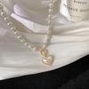 Elegant Pearl Cherry Necklace: Luxe Summer Clavicle Chain for Women