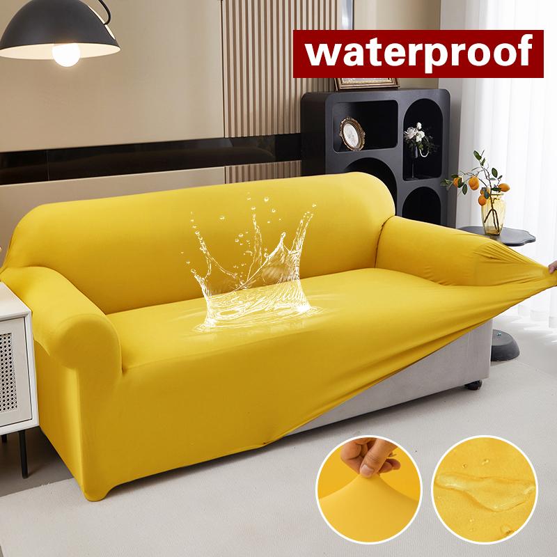 Waterproof Stretch Sofa Slipcover Non-slip Sofa Covers for Living Room Couch Cover Corner Furniture Protector for Kids, Pets