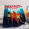 1PC Heathers Print Flannel Blanket, High quality All Seasons, Home Decor, Warmth and Comfort, Perfect for Christmas Gifts