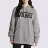 Vans American Vintage Letter Print Hooded Long Sleeve Loose Sweatshirt Unisex sweatshirt Gray VN0A456BADY