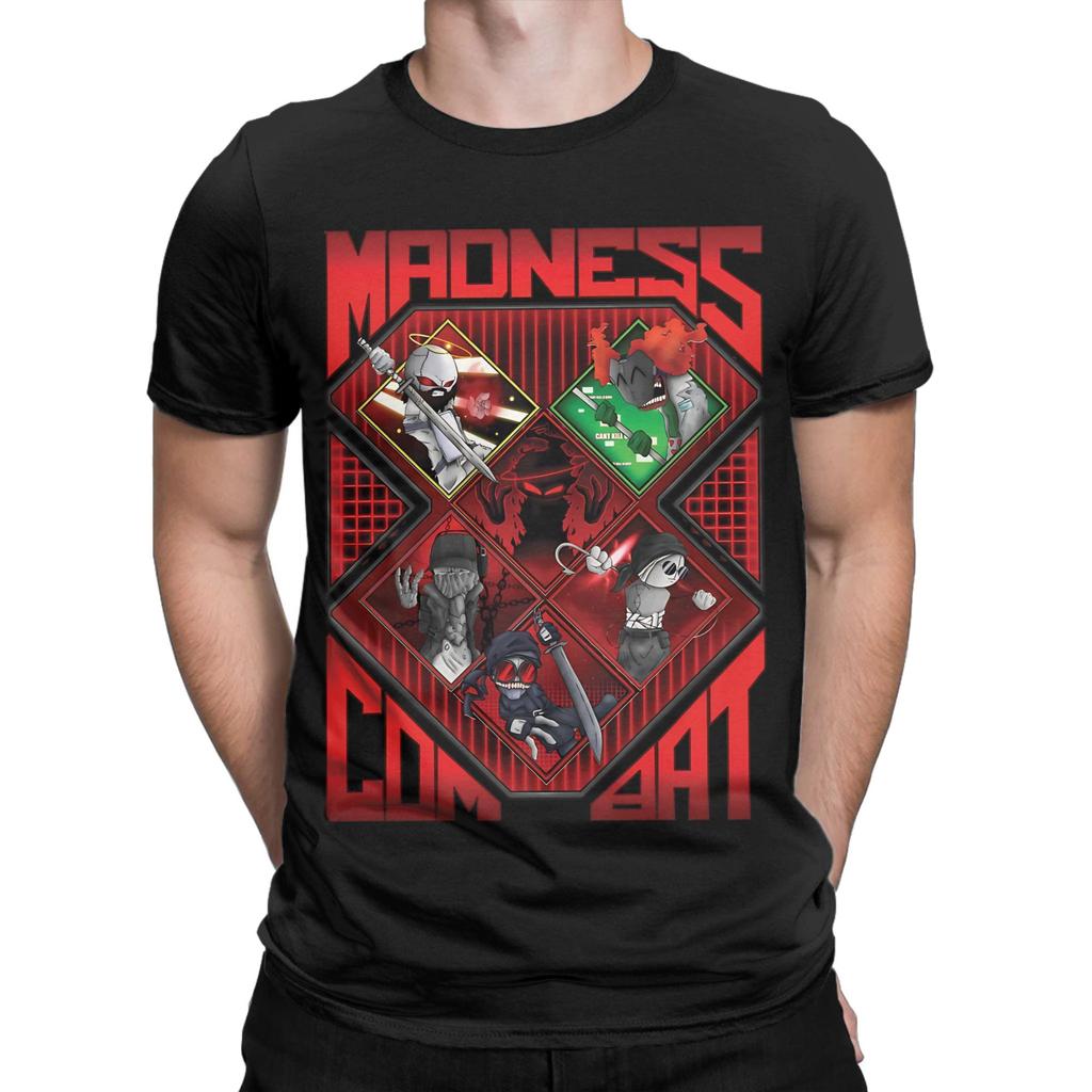 Madness Combat Sketch Action Classic Graphic 100% Cotton T-Shirt Tees Tops For Men
