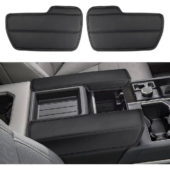 INTGET Center Console Cover for 2022 2023 2024 Toyota Tundra Accessories Leather Middle Armrest Cover Car Console Lid Protector for 2023 2024 Toyota