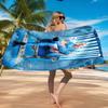 Asciugamano da Spiaggia Giocatore di Calcio Haaland, Asciugatura Rapida, Facile da Curare, Adatto Sia per il Fitness che per le Vacanze al Mare, Essenziale per lo Sport