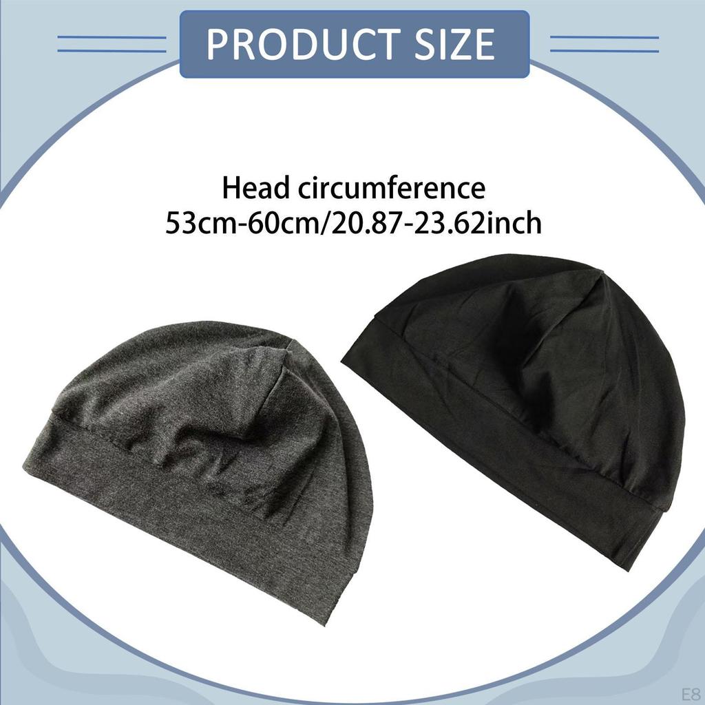 2 Pieces Sleeping Cap for Cycling Dancing Women Men Travel