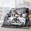 Juventus Personalized Name Blanket Gift Customizable Blanket Soft Warm Cozy Perfect for Livingroom Seaside Couch Office Chair Four Seasons Universal