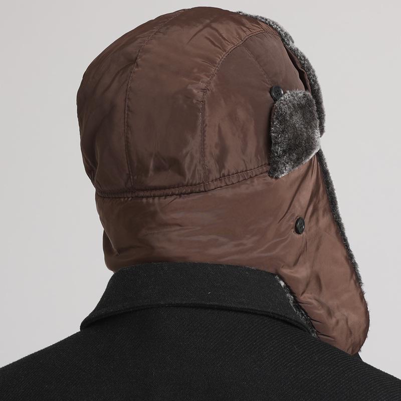 Lei Feng Hat Autumn and Winter Middle aged and Elderly Men's Snow Hat Ear Protection Thickened Men's Winter Elderly Winter Dad Winter Hat