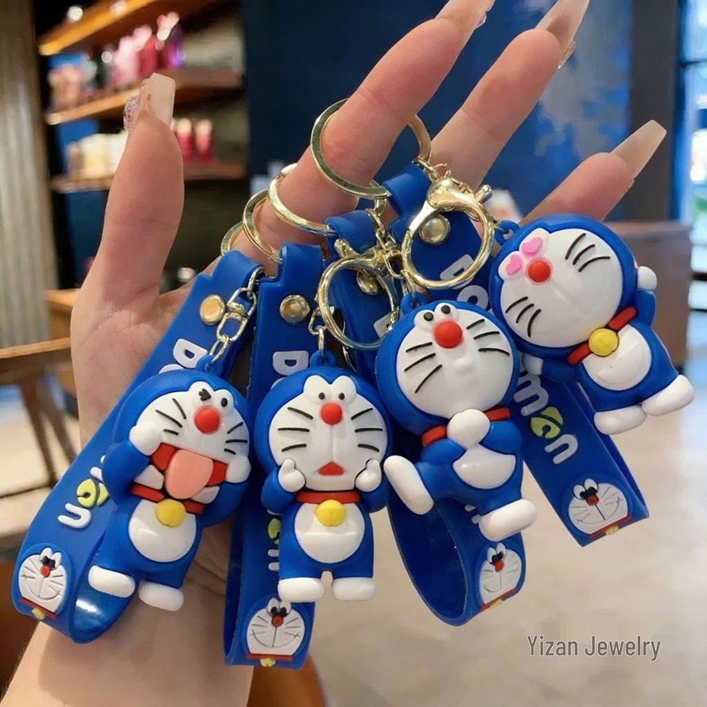 Cute Cartoon Doraemon Cat Keychain - Perfect Backpack Charm & Car Pendant