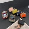 Mini Compact Gold Bag Earrings Ring Necklace Jewelry Box Coin Change Bag Premium Portable Storage Bag