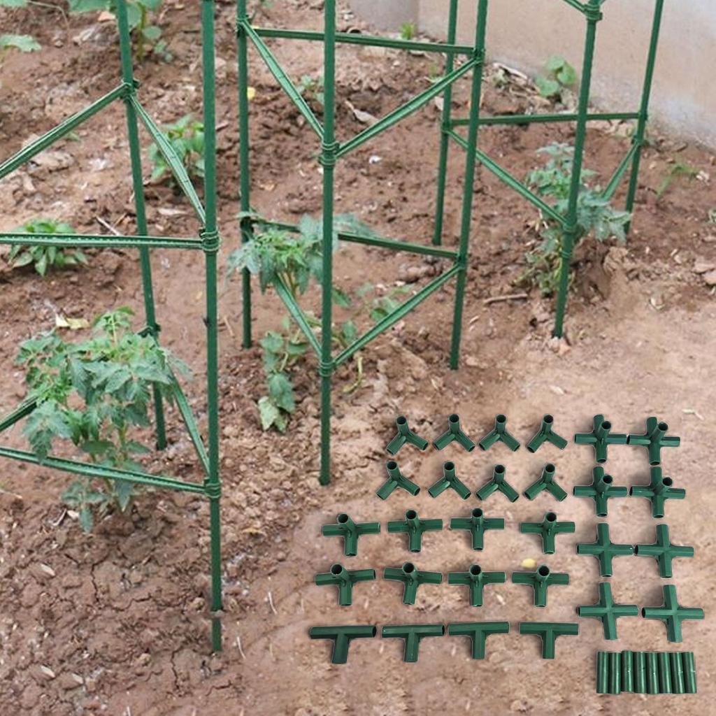 16mm Tube Connectors Garden Frame Connectors Weather Resistant 3-way Design 4-way Design 5-way Design Easy Installation