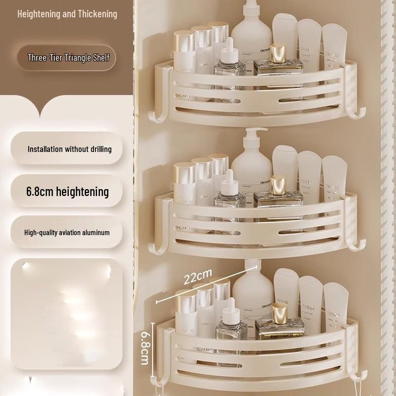 Xuanyong Wall-Mounted Corner Bathroom Shelf