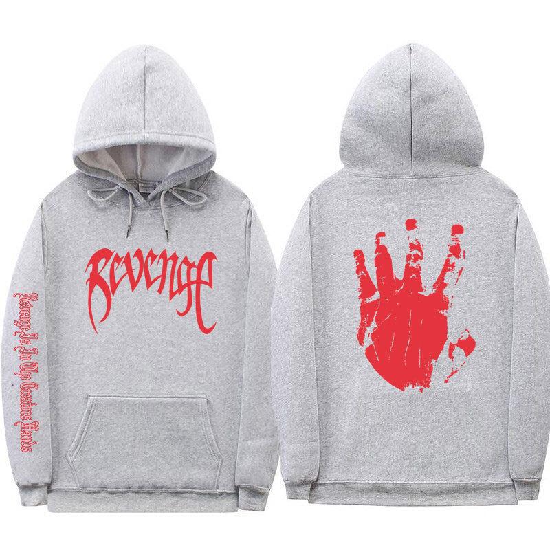 Xxxtentacion Unisex Gewickelte Bündchen Streetwear Revenge Hoodie Sweatshirt