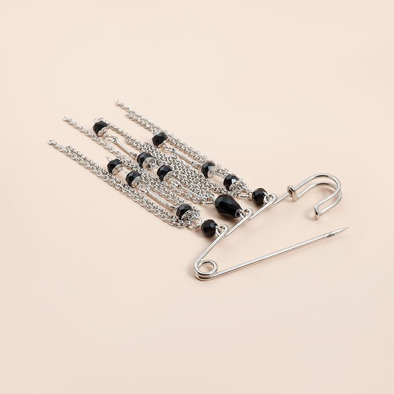 Elegant Pearl Chain Tassel Brooch Fashion Women Clothing Decor Accessories Jewelry Pin Pants Waist Adjust Pins Bag Pendant Gifts