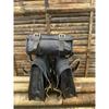 Goat Leather Motorcycle Saddle Bags Saddlebag Luggage Bag Combo Sets