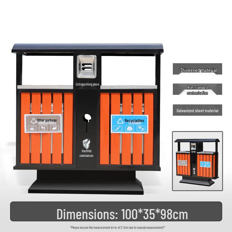 Luxury Outdoor Stainless Steel Waste Bin