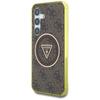 Case for Samsung Galaxy S25 Guess 4G Glitter MagSafe Brown