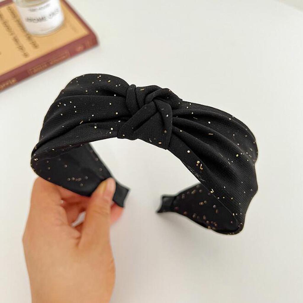 PROLY New Fashion Hairband For Women Fresh White Black Headband Cross Knot Turban Autumn Headwear Hair Accessories